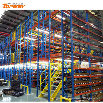 steel warehouse cold storage mezzanine floor shelf racking system